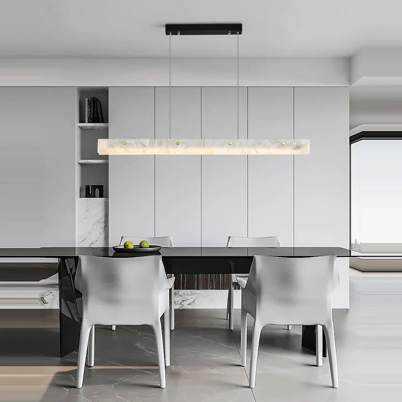 Afralia™ Gold Chrome LED Pendant Chandelier for Dining Room Lighting