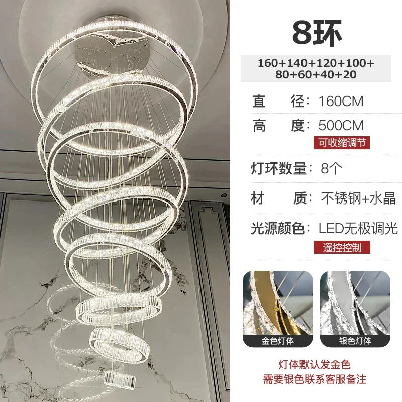 Afralia™ Crystal LED Chandelier for Modern European Style Living Room Lighting