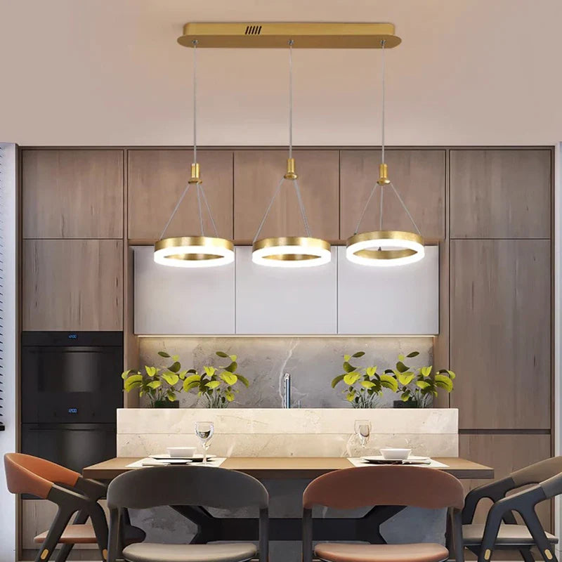 Afralia™ Modern LED Pendant Light for Living Room and Dining Room Chandeliers