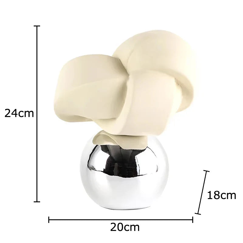 Geometric Twisted Statue Desk Decor by Afralia™ - Modern Crafted Sculpture for Room Aesthetics