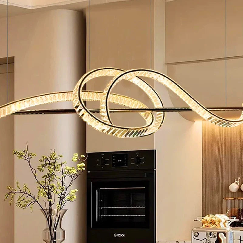 Afralia™ Modern Pendant Light: LED Chandelier Ceiling Lamp for Dine Room Dining Decor