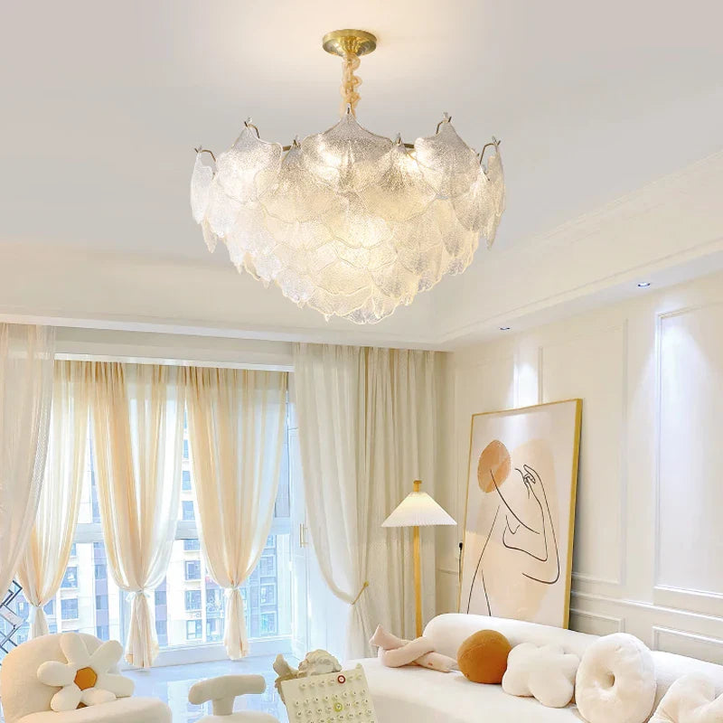 Afralia™ Shell Chandelier: Modern French Luxury Lighting for Nordic INS Wind Bedroom