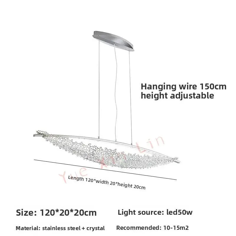 Afralia™ Nordic Crystal Chandelier for Luxury Restaurant & Home Decor