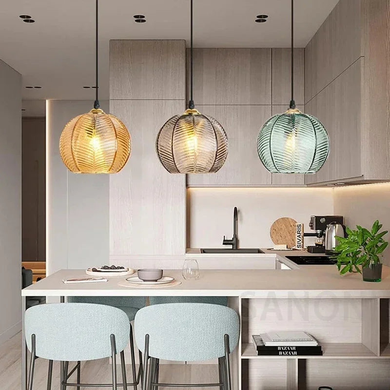 Afralia™ Nordic Glass Chandelier - Modern Pendant Light for Stylish Home Decor