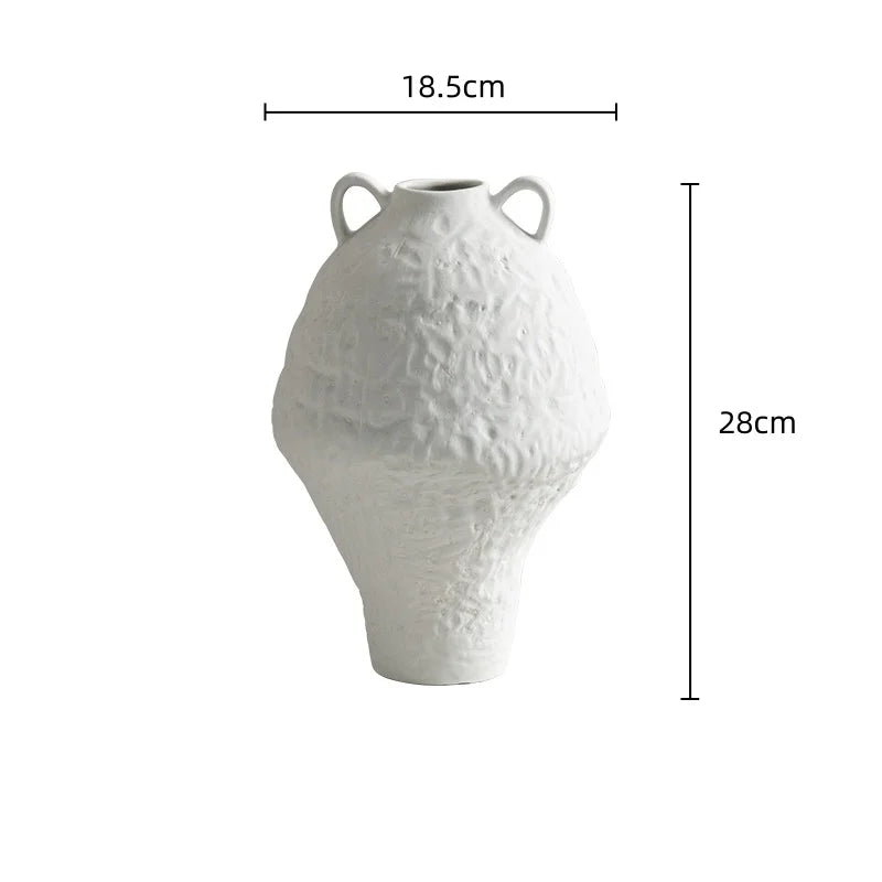 Afralia™ Vintage Graffiti Floral Vase - Home Decor Flower Arrangement Accessory