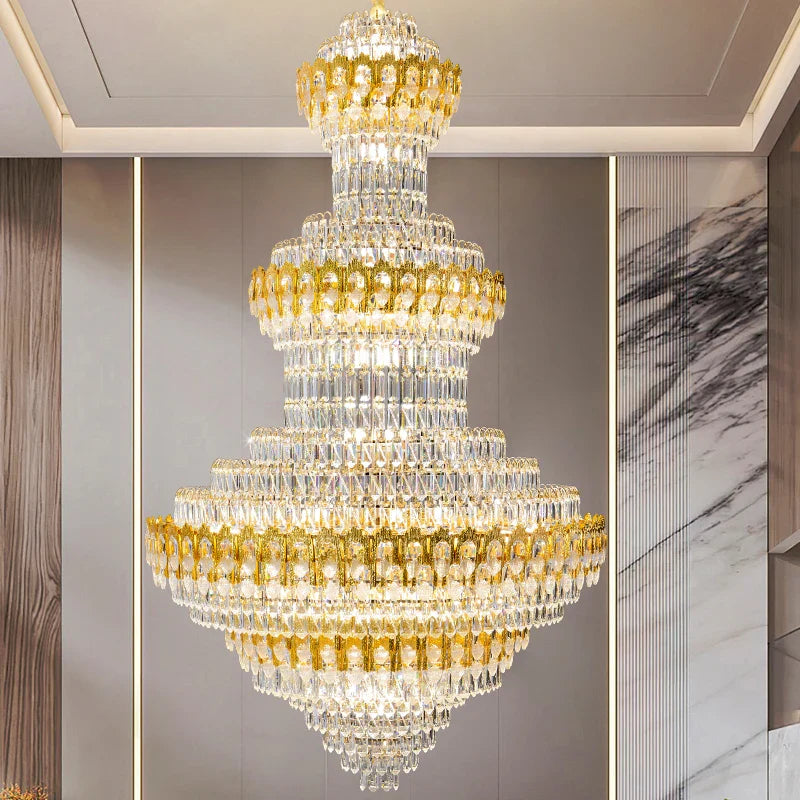 Afralia™ Deluxe Crystal Chandelier for Chic European Villa Living Room & Hotel Luxury