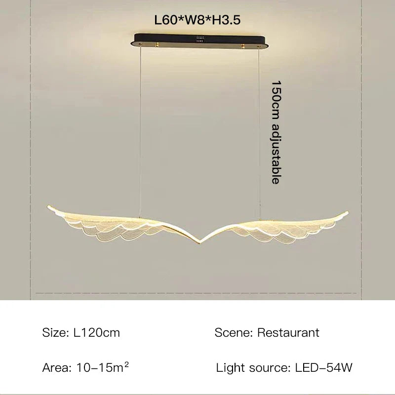 Afralia™ Modern Nordic Acrylic Chandelier for Dining Table Office Indoor Lighting