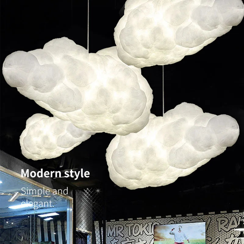 Afralia™ Nordic Floating Cloud Pendant Lamp: Whimsical Charm for Every Space