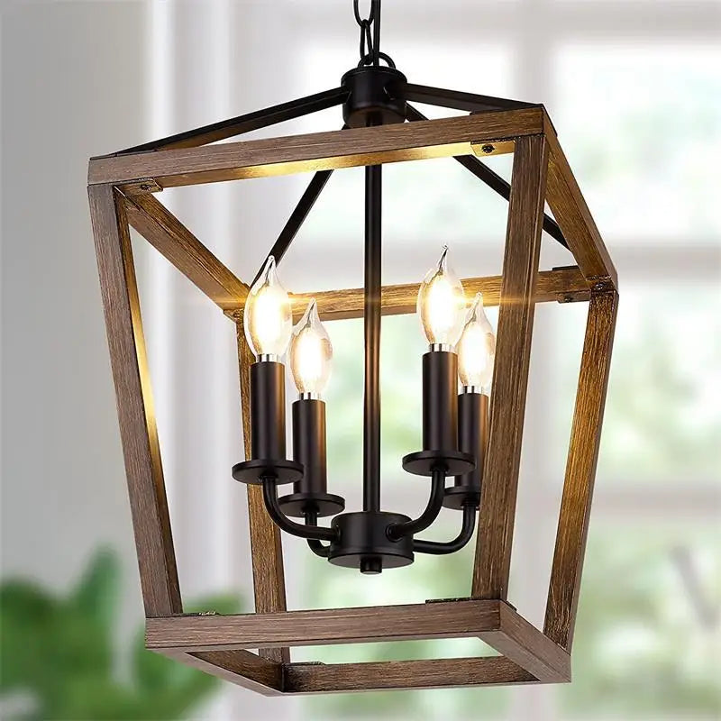 Afralia™ Retro Bird Cage Chandelier: Modern Iron Industrial Lighting for Living Room & Bedroom
