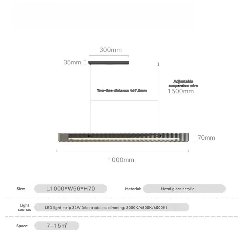 Afralia™ Gold Black Glass Pendant Light for Dining Room, LED Living Room Ceiling Decor