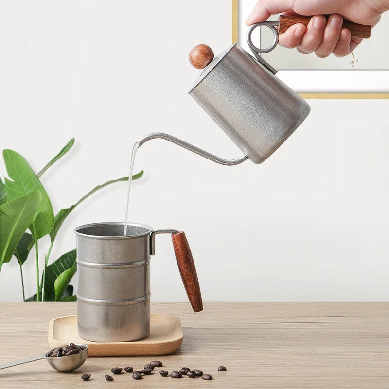 Afralia™ Stainless Steel Gooseneck Kettle Barista Tools Coffee Cafe Accessories Teapot Jug