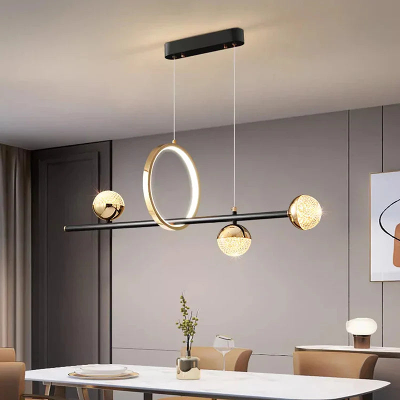 Afralia™ Modern LED Ceiling Lamp Chandelier Indoor Decorative Lighting