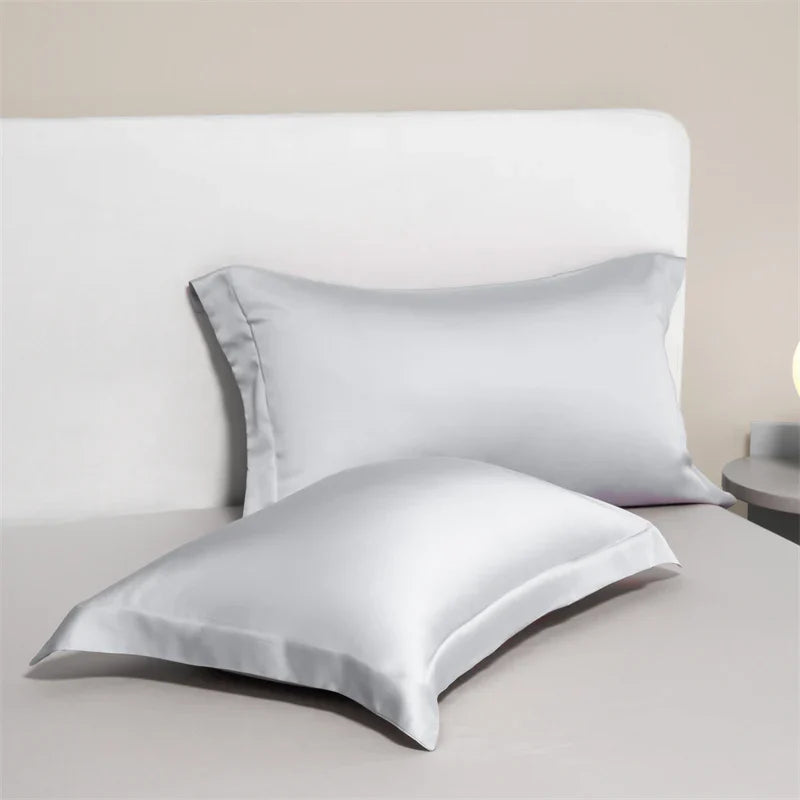 Afralia™ Egyptian Cotton Pillowcase Set - Solid Color Pillow Shams Covers