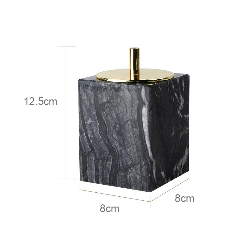 Afralia™ Tree Black Marble Bathroom Accessories Set: Toothbrush Holder, Soap Dispenser, Soap Dish