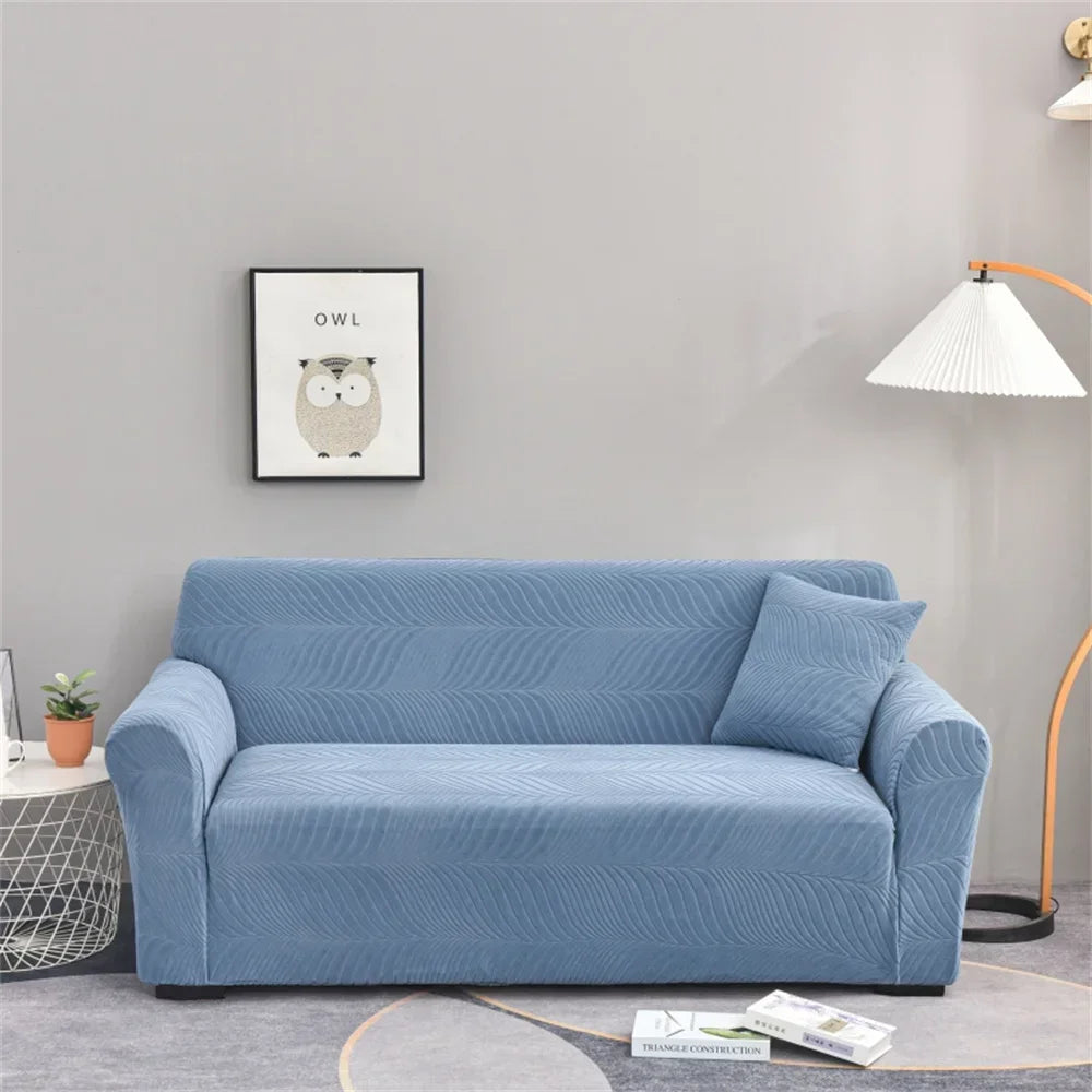 Afralia™ Waterproof 12 Colors Spandex Sofa Cover Slipcover with Leaf Pattern