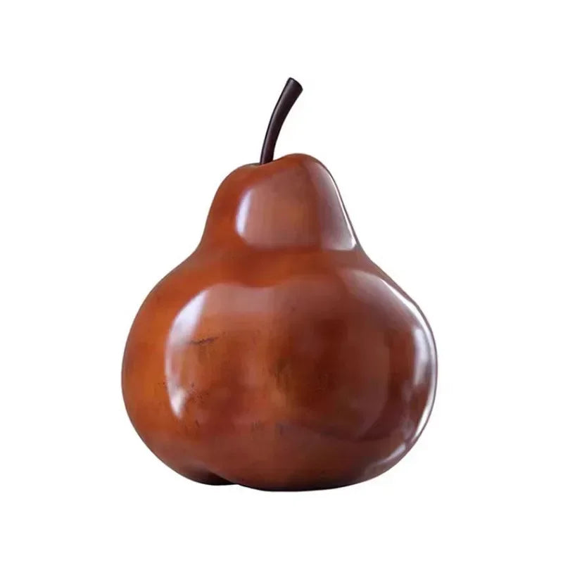 Afralia™ Pear Sculpture: Large Modern Ornaments for Aesthetic Room Decor