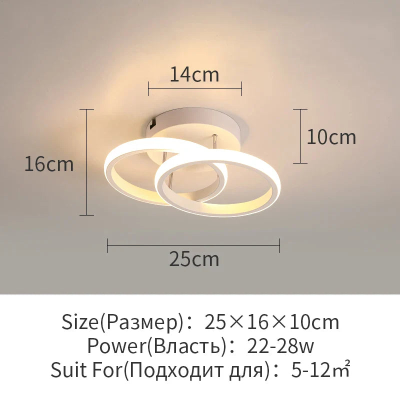 Afralia™ LED Surface Mounted Aisle Ceiling Lights for Home Lighting