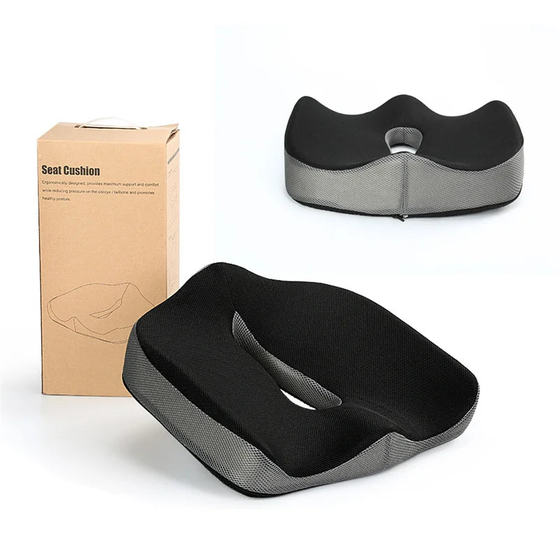 Afralia™ Memory Foam Chair Cushion for Spine and Hip Support