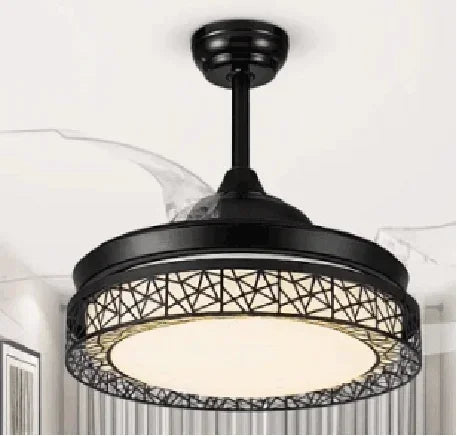 Afralia™ Gold Ceiling Fan Lights Remote Control 36/42inch Dining Bedroom Living Luminaria