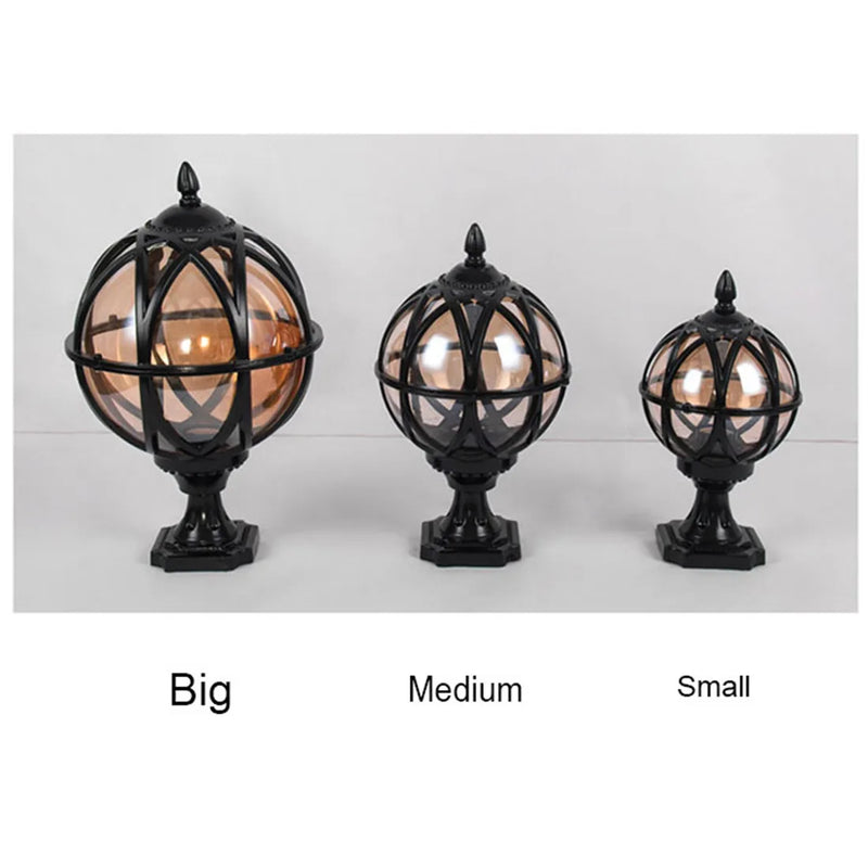 Afralia™ Outdoor Pillar Lamp Wall Lamp, European Globe Post Lamp, Waterproof Garden Yard Pillar Lights