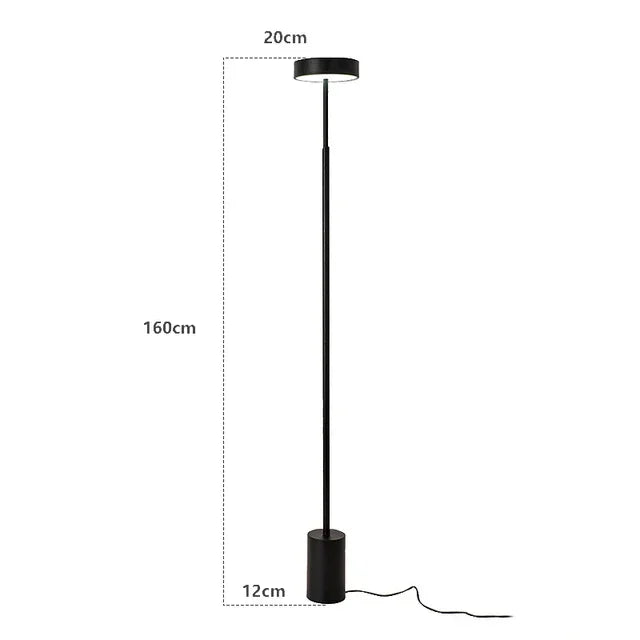 Afralia™ Minimalist LED Floor Lamp for Art Decor, Studio, and Bedroom