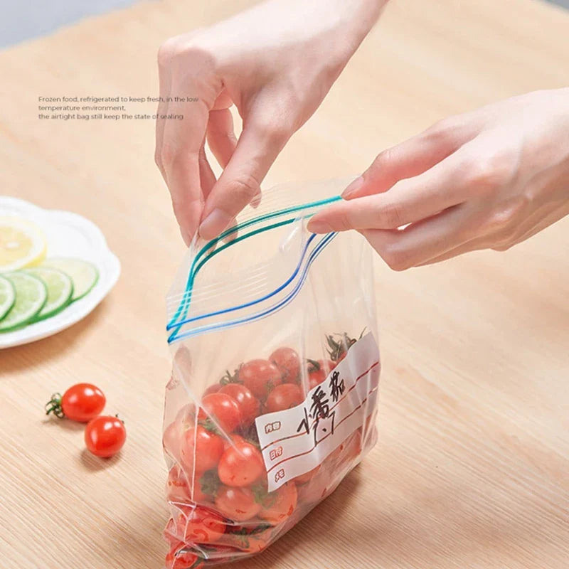 Afralia™ Resealable Food Storage Bags Vacuum Fresh Seal Transparent Pouches