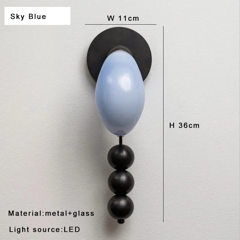 Afralia™ Brass Curve Glass Wall Lamp Bedside Lamps Luxury Wall Mounted Lighting