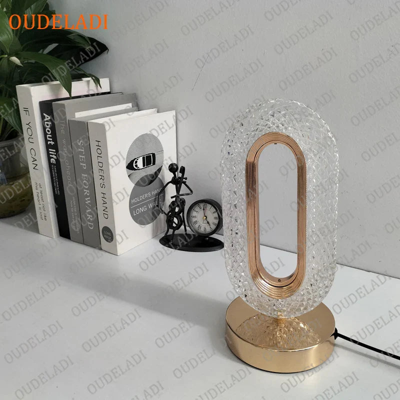 Afralia™ Crystal Bedroom Table Lamp: Romantic LED Atmosphere, Creative Design