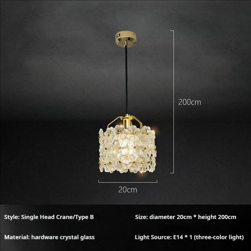 Afralia™ French Light Luxury Bedroom Chandelier Cream Style Romantic Garden Decor