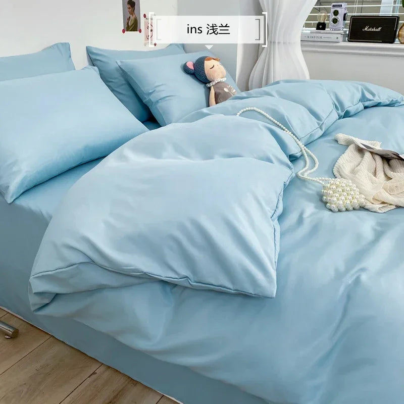 Afralia™ Comfort King Size Bedding Set: Soft Duvet Cover & Pillowcases, Affordable & Durable