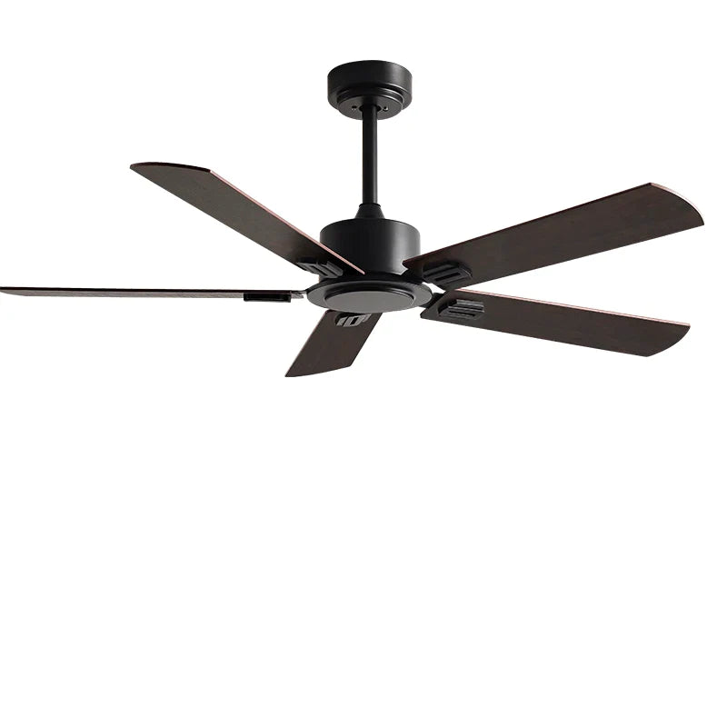 Afralia™ 56-Inch Black Industrial Style Ceiling Fan with Remote Control for Indoor Use