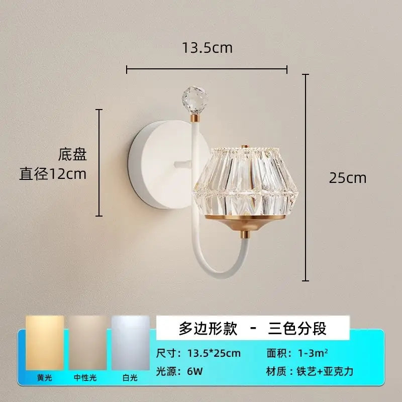 Afralia™ Stylish Bedhead Wall Lamp: Modern, Simple, Romantic, Warm, Personalized Bedroom and Corridor Lighting