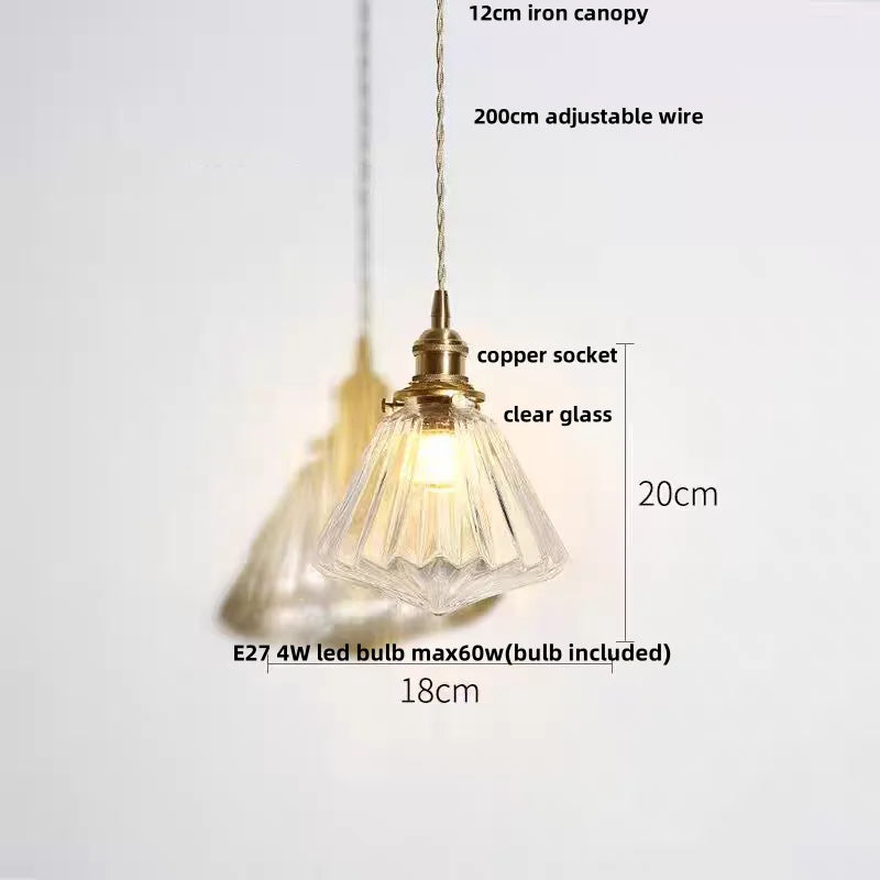 Afralia™ Glass LED Pendant Light Chandelier for Modern Home Decor
