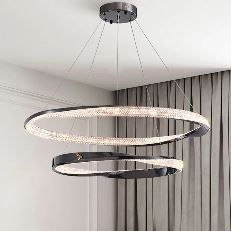 Afralia™ Modern Designer Circular Pendant Lamp for Living, Dining, and Bedroom