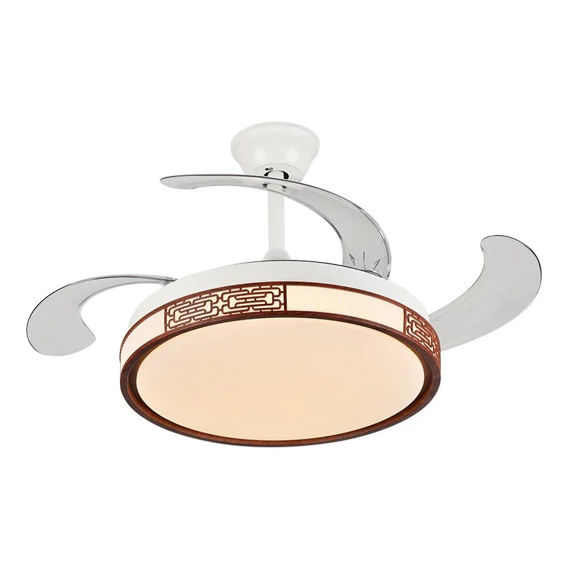 Afralia™ Smart Ceiling Fan Light with DC Motor - Energy Saving, LED, Remote Control