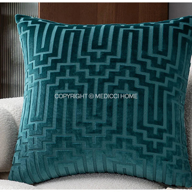 Afralia™ Luxury Velvet Throw Pillowcase for Home Living Room Couch Armchair Sofa
