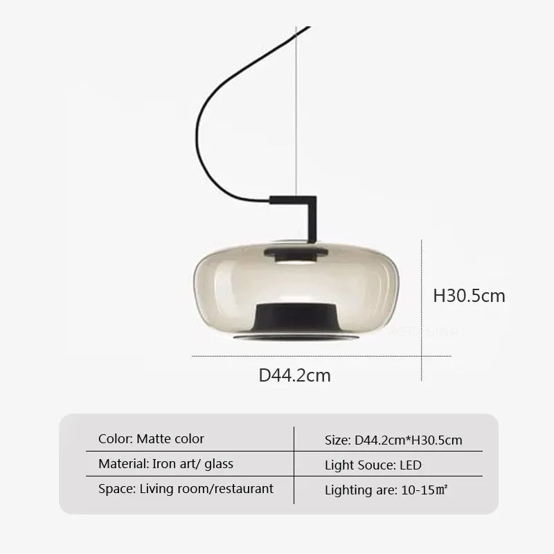 Afralia™ Brokis Double Glass Pendant Lamp for Home Decor & Hospitality Spaces