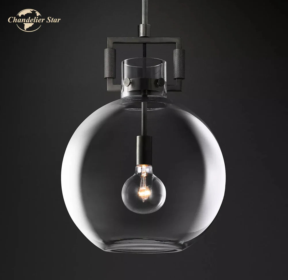 Afralia™ Glass Pendant Chandeliers Modern LED Hanging Lights for Living Room & Dining Room
