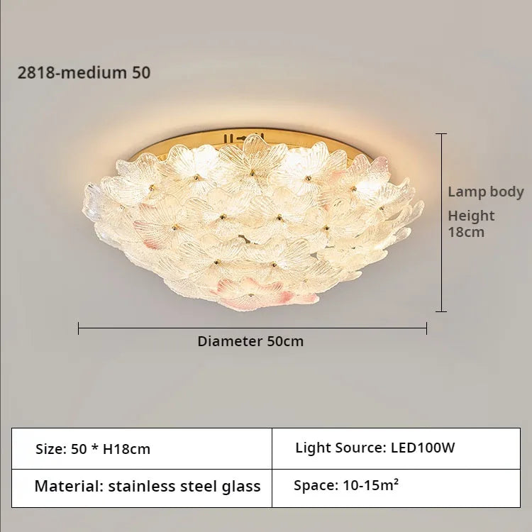 Afralia™ Petal Flower Light for Master Bedroom, Full Spectrum, Eye Protection, Popular Creme Fraiche