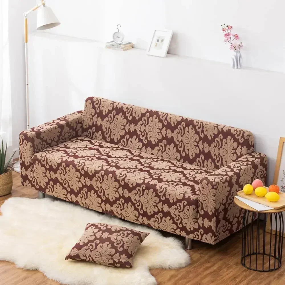 Afralia™ 3D Solid Embossed Thick Sofa Cover Slipcovers - Spandex Stretch Couch Case