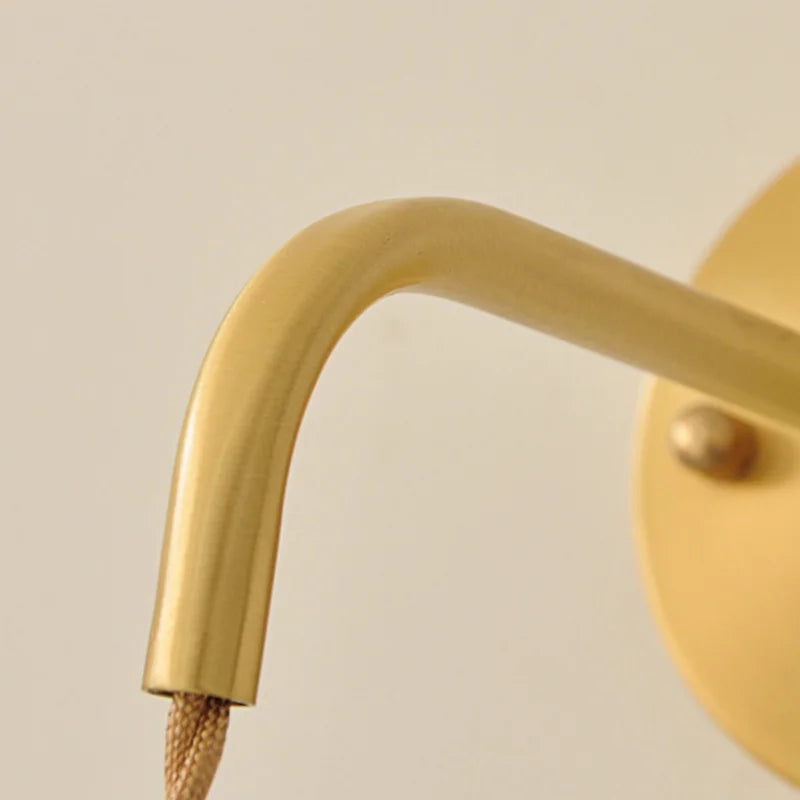 Afralia™ Green Glass LED Wall Lights Fixture with Pull Chain Switch