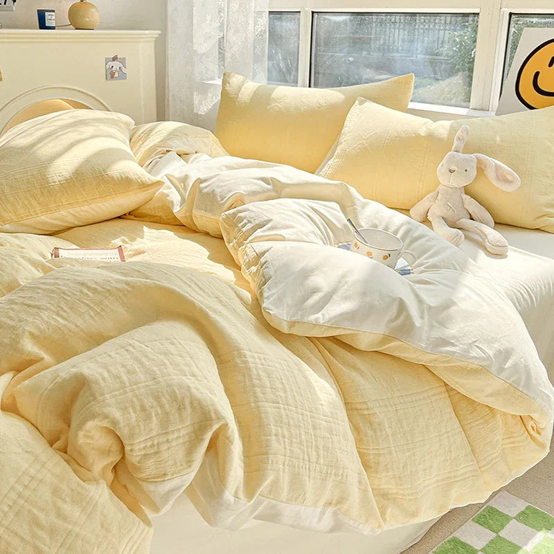 Afralia™ Cotton Three-Layer 3Pcs Bedding Set - Soft, Breathable, and Comfortable