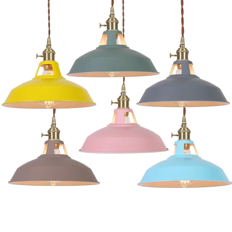 Afralia™ Blue Iron Art LED Pendant Light, Nordic Modern Style for Home and Commercial Spaces