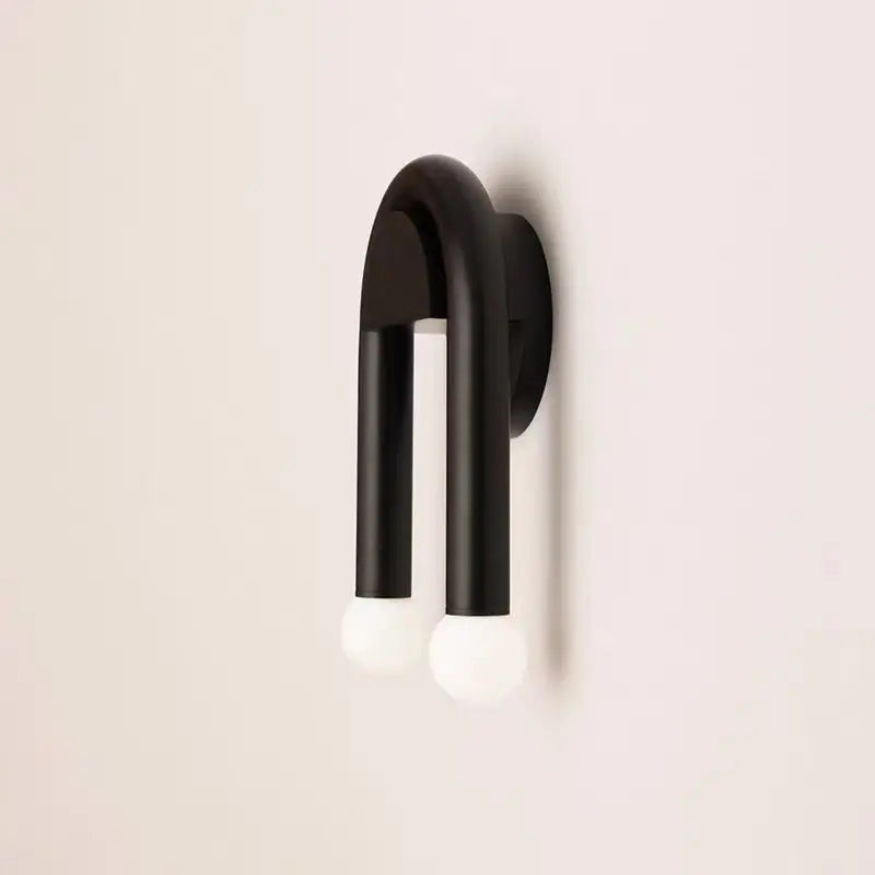 Afralia™ Black Modern Wall Lamp for Bedroom Bathroom Living Room Hallway