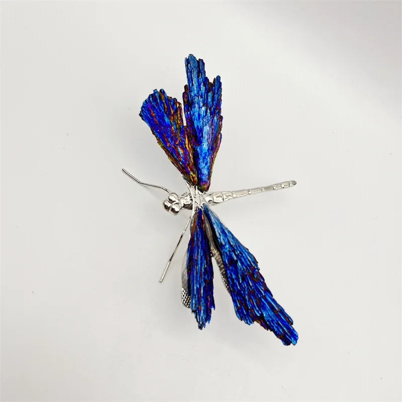 Afralia™ Crystal Dragonfly Handmade Natural Crystal Decorative Figurines