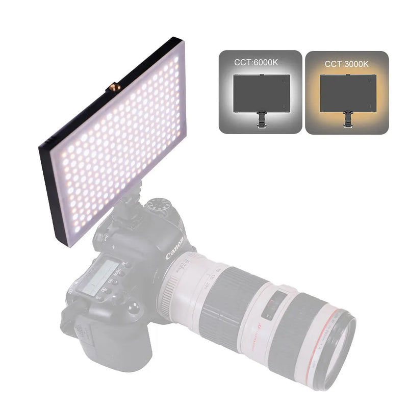 Afralia™ Pocket LED Video Light: Dimmable Studio Lighting for Selfies, Photography, Live Streaming