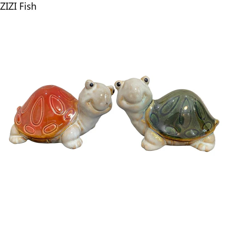 Afralia™ Little Turtle Statue Desk Decoration Creative Ornaments Room Decor