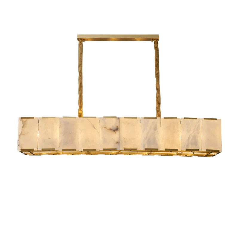 Afralia™ Marble Copper Chandelier: Elegant Modern Luxury Lighting for Living Room, Bedroom & Dining