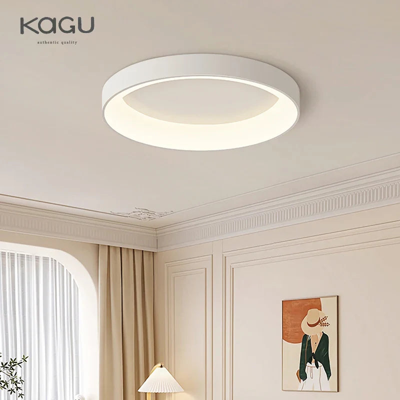 Afralia™ LED Ceiling Lights: White Grey Modern Design, Dimmable for Living Room Bedroom Dining