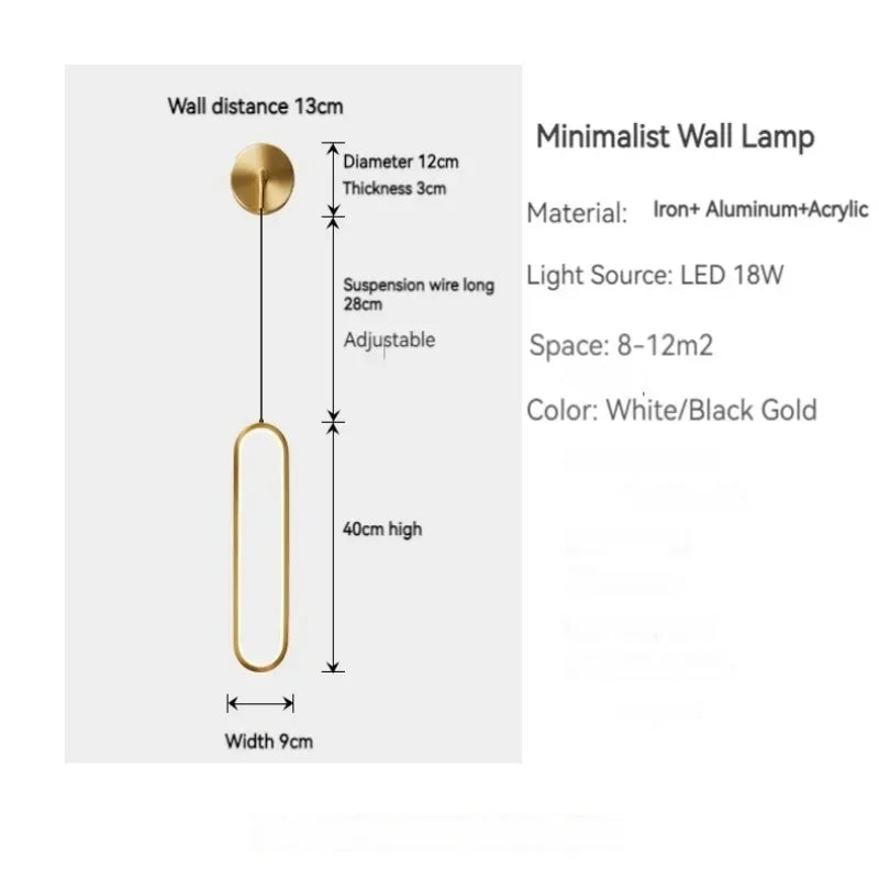 Afralia™ Modern LED Wall Lamps for Bedroom Living Room Stairs Corridor Interior Lighting